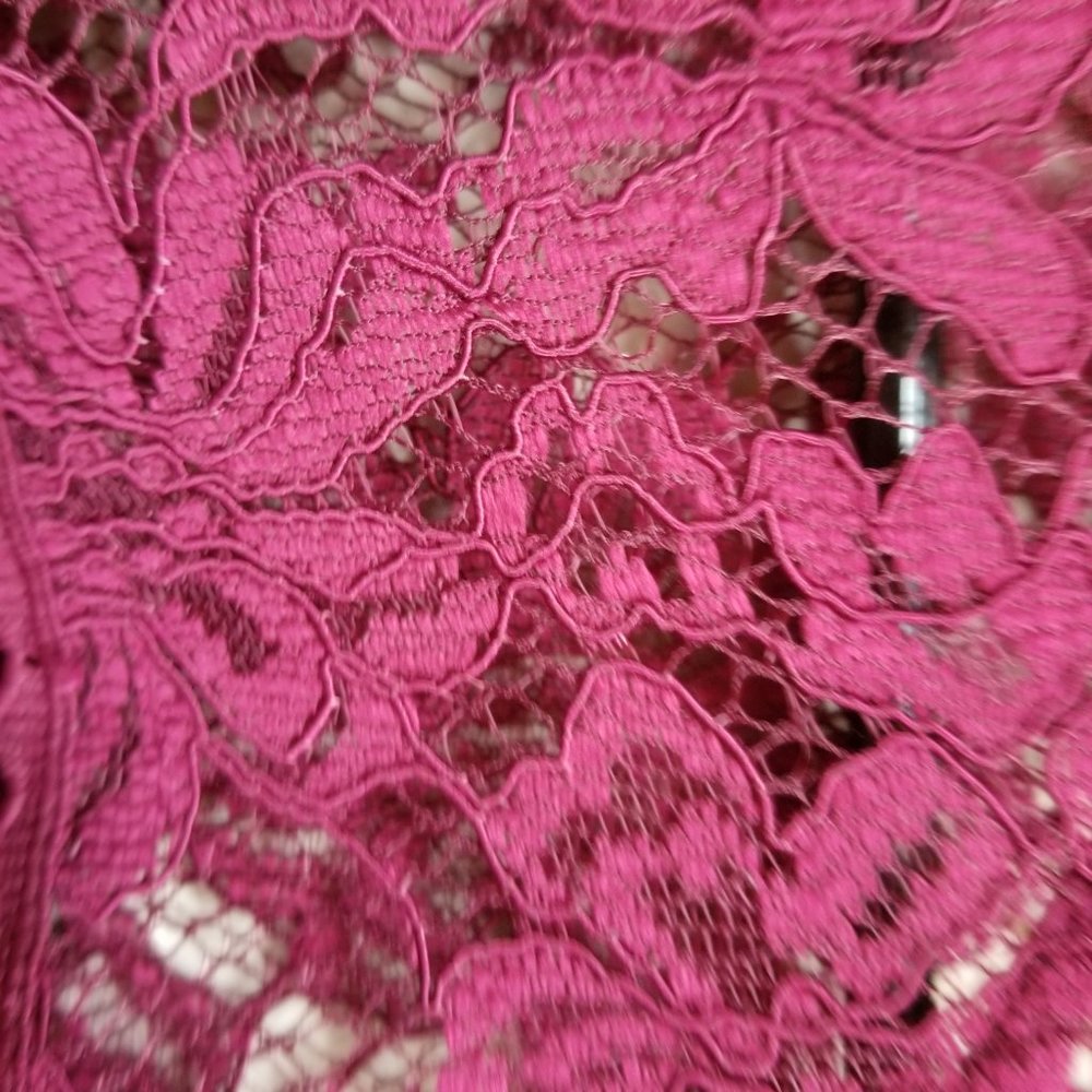 Laundry by Shelli Segal Lace Tiered Blouse Small - Picture 4 of 10